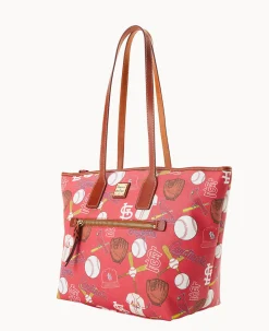 Dooney & Bourke Game Day Ready|Printed Fabric<MLB Tote Cardinals