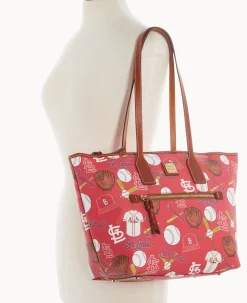 Dooney & Bourke Game Day Ready|Printed Fabric<MLB Tote Cardinals