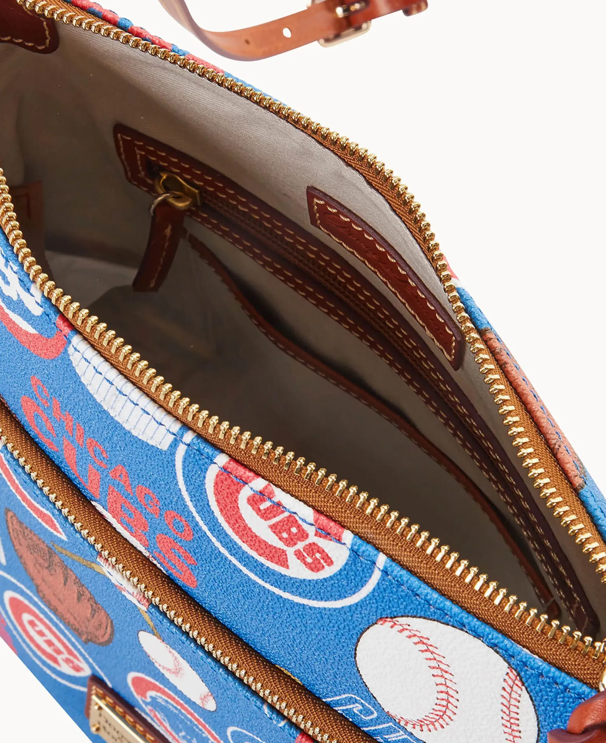 Dooney & Bourke Game Day Ready|Printed Fabric<MLB Crossbody Cubs
