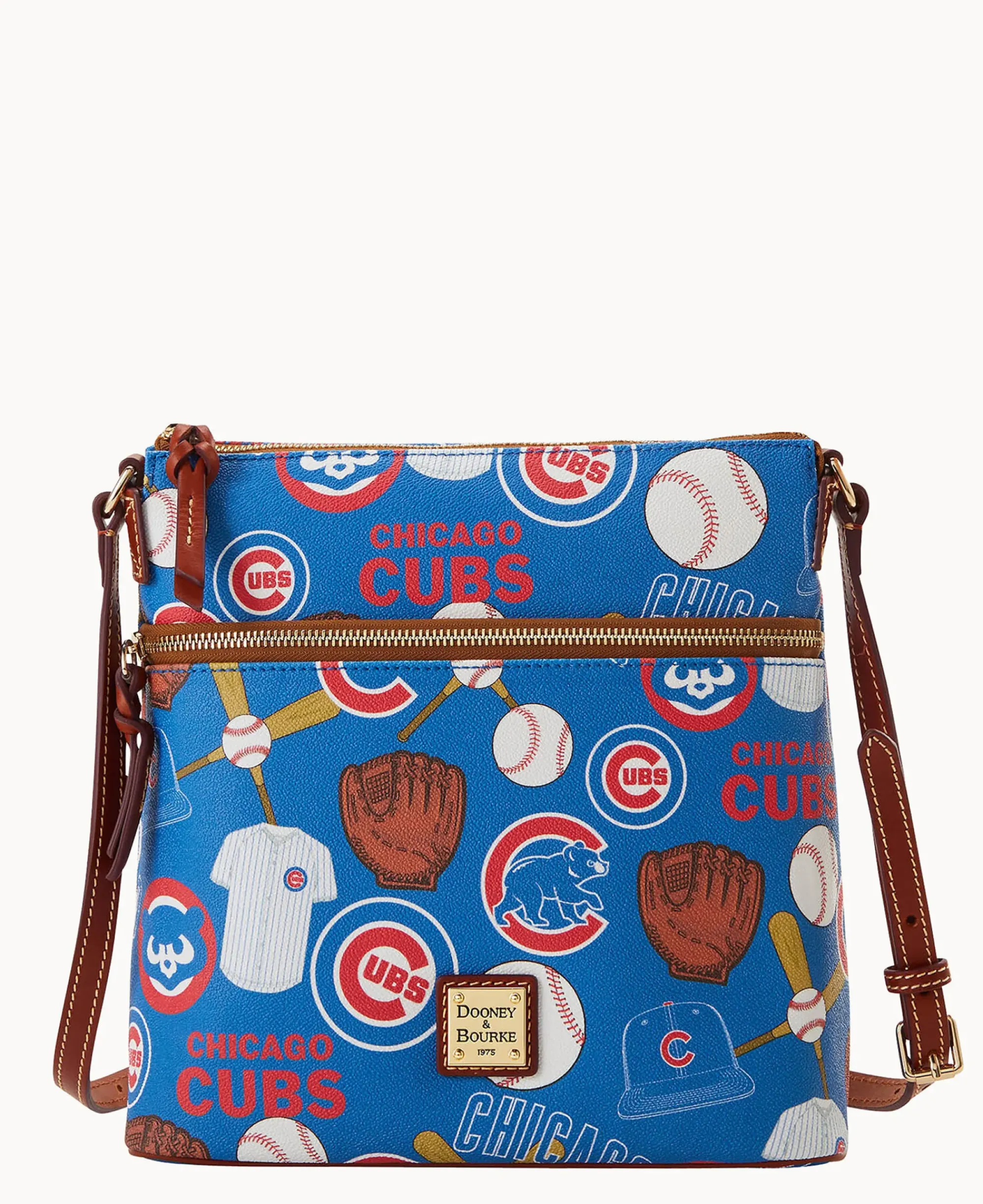Dooney & Bourke Game Day Ready|Printed Fabric<MLB Crossbody Cubs