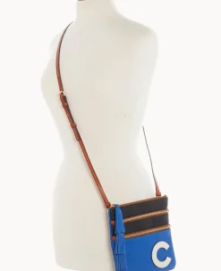 Dooney & Bourke Game Day Ready|Printed Fabric<MLB Triple Zip Crossbody Cubs