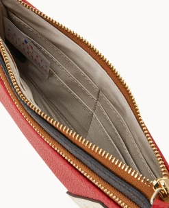 Dooney & Bourke Grab and Go|Wristlets<MLB Double Zip Wristlet Diamondbacks