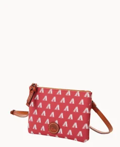 Dooney & Bourke Game Day Ready|Printed Fabric<MLB Top Zip Crossbody Diamondbacks
