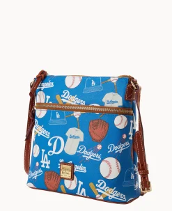 Dooney & Bourke Game Day Ready|Printed Fabric<MLB Crossbody Dodgers