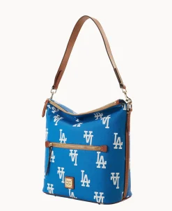 Dooney & Bourke Game Day Ready|Printed Fabric<MLB Large Sac Dodgers