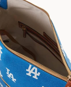 Dooney & Bourke Game Day Ready|Printed Fabric<MLB Large Sac Dodgers