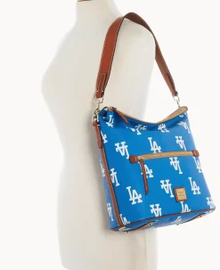 Dooney & Bourke Game Day Ready|Printed Fabric<MLB Large Sac Dodgers