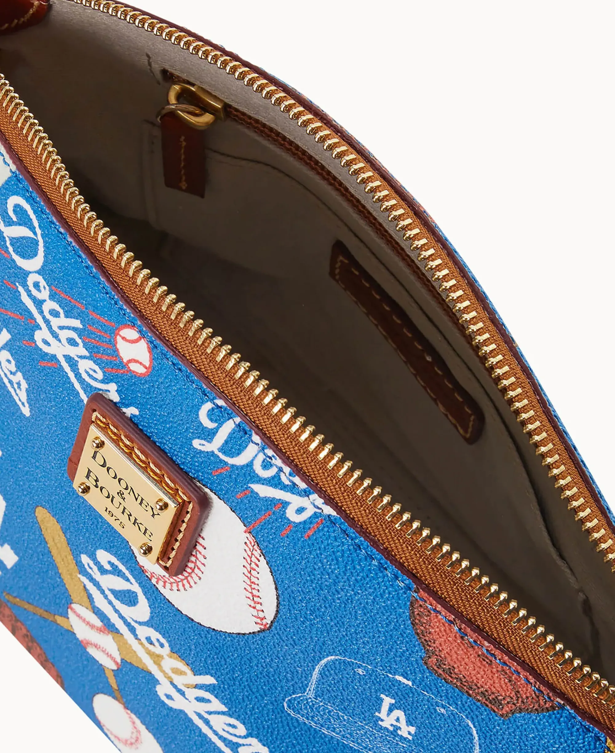 Dooney & Bourke Game Day Ready|Printed Fabric<MLB Suki Crossbody Dodgers
