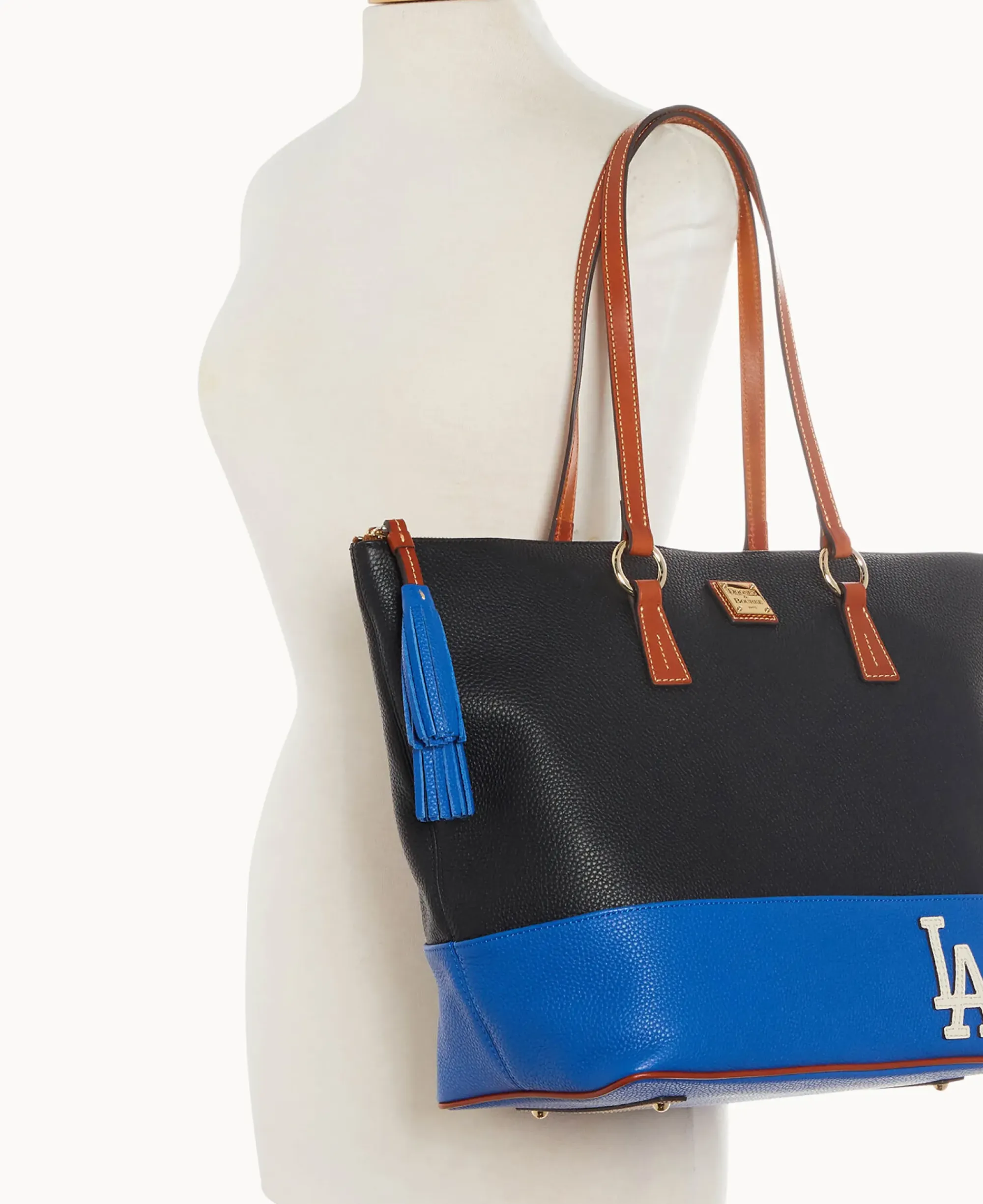 Dooney & Bourke Game Day Ready|Printed Fabric<MLB Tobi Tote Dodgers