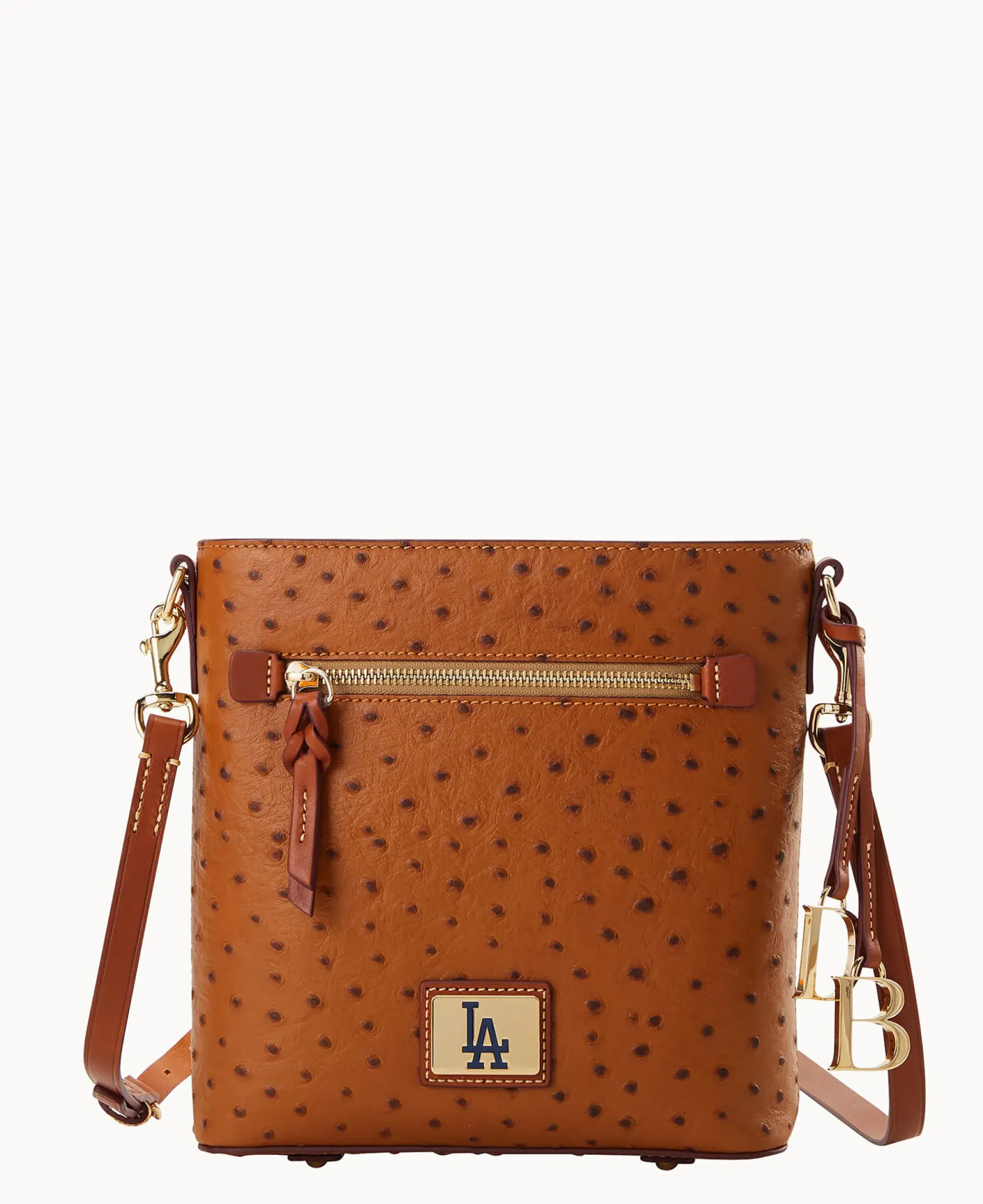 Dooney & Bourke Game Day Ready|Printed Fabric<MLB Zip Crossbody Dodgers