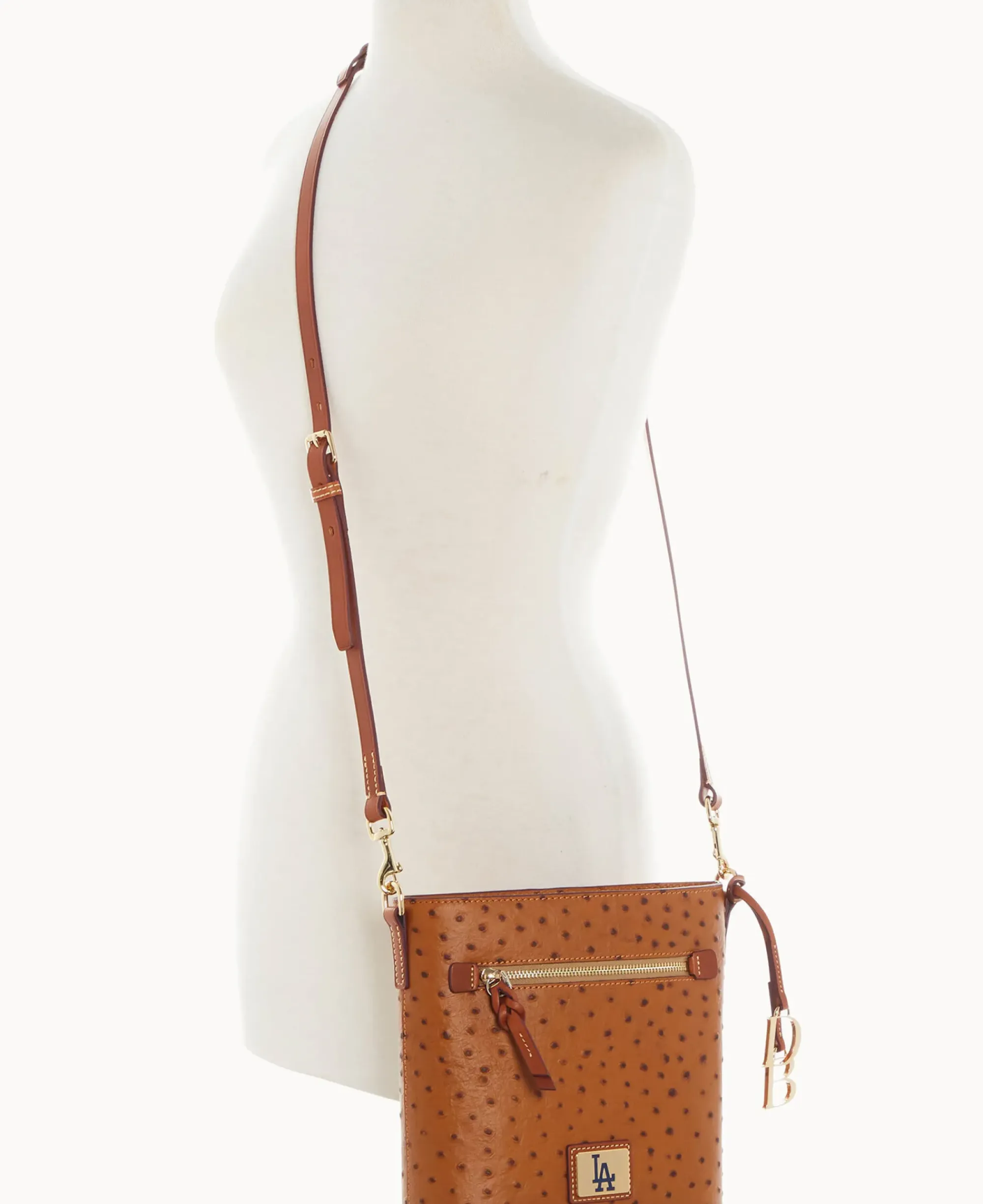 Dooney & Bourke Game Day Ready|Printed Fabric<MLB Zip Crossbody Dodgers