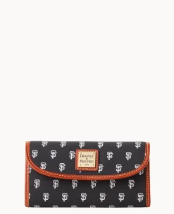 Dooney & Bourke Grab and Go|Clutches<MLB Continental Clutch GIANTS