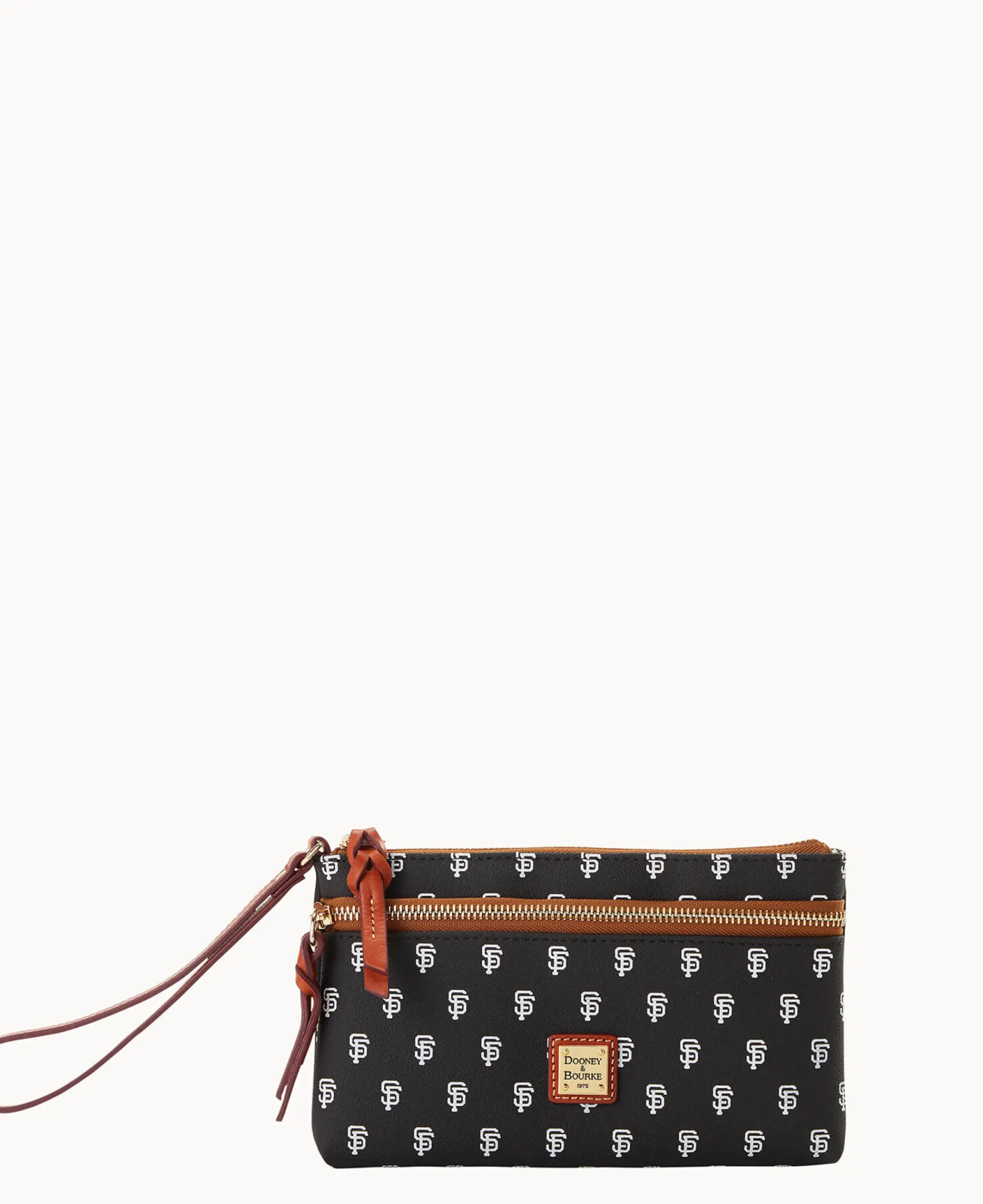Dooney & Bourke Grab and Go|Wristlets<MLB Double Zip Wristlet Giants