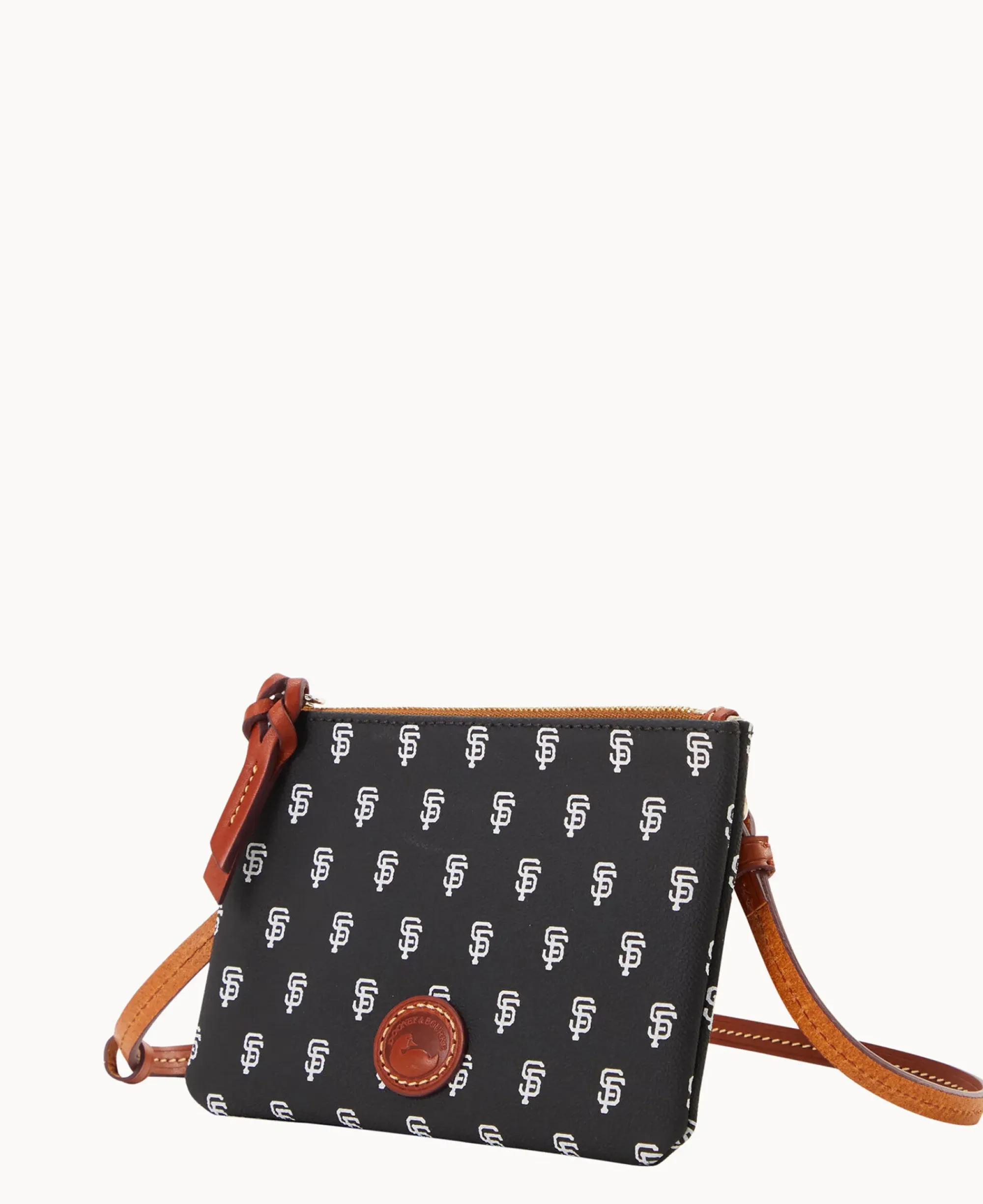 Dooney & Bourke Game Day Ready|Printed Fabric<MLB Top Zip Crossbody Giants