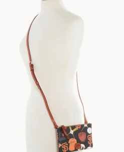 Dooney & Bourke Game Day Ready|Printed Fabric<MLB Top Zip Crossbody Giants