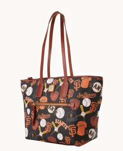 Dooney & Bourke Game Day Ready|Printed Fabric<MLB Tote Giants