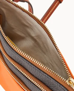 Dooney & Bourke Game Day Ready|Printed Fabric<MLB Triple Zip Crossbody Giants