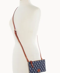 Dooney & Bourke Game Day Ready|Printed Fabric<MLB Top Zip Crossbody Guardians