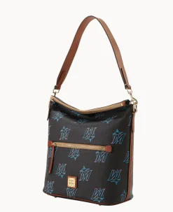 Dooney & Bourke Game Day Ready|Printed Fabric<MLB Large Sac Marlins