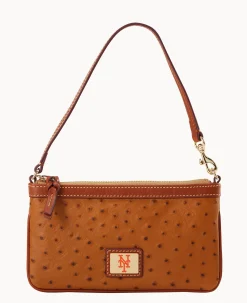 Dooney & Bourke Grab and Go|Wristlets<MLB Large Slim Wristlet Mets