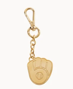 Dooney & Bourke MLB Pendant Key Chains|Key Keepers & Charms<MLB Pendant Key Chain Milwaukee Brewers