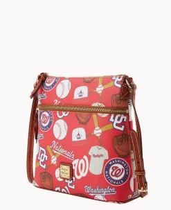 Dooney & Bourke Game Day Ready|Printed Fabric<MLB Crossbody Nationals