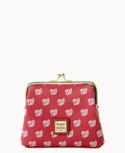 Dooney & Bourke Grab and Go|Clutches<MLB Large Framed Purse Nationals