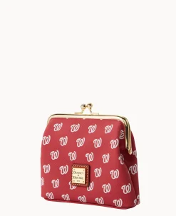 Dooney & Bourke Grab and Go|Clutches<MLB Large Framed Purse Nationals