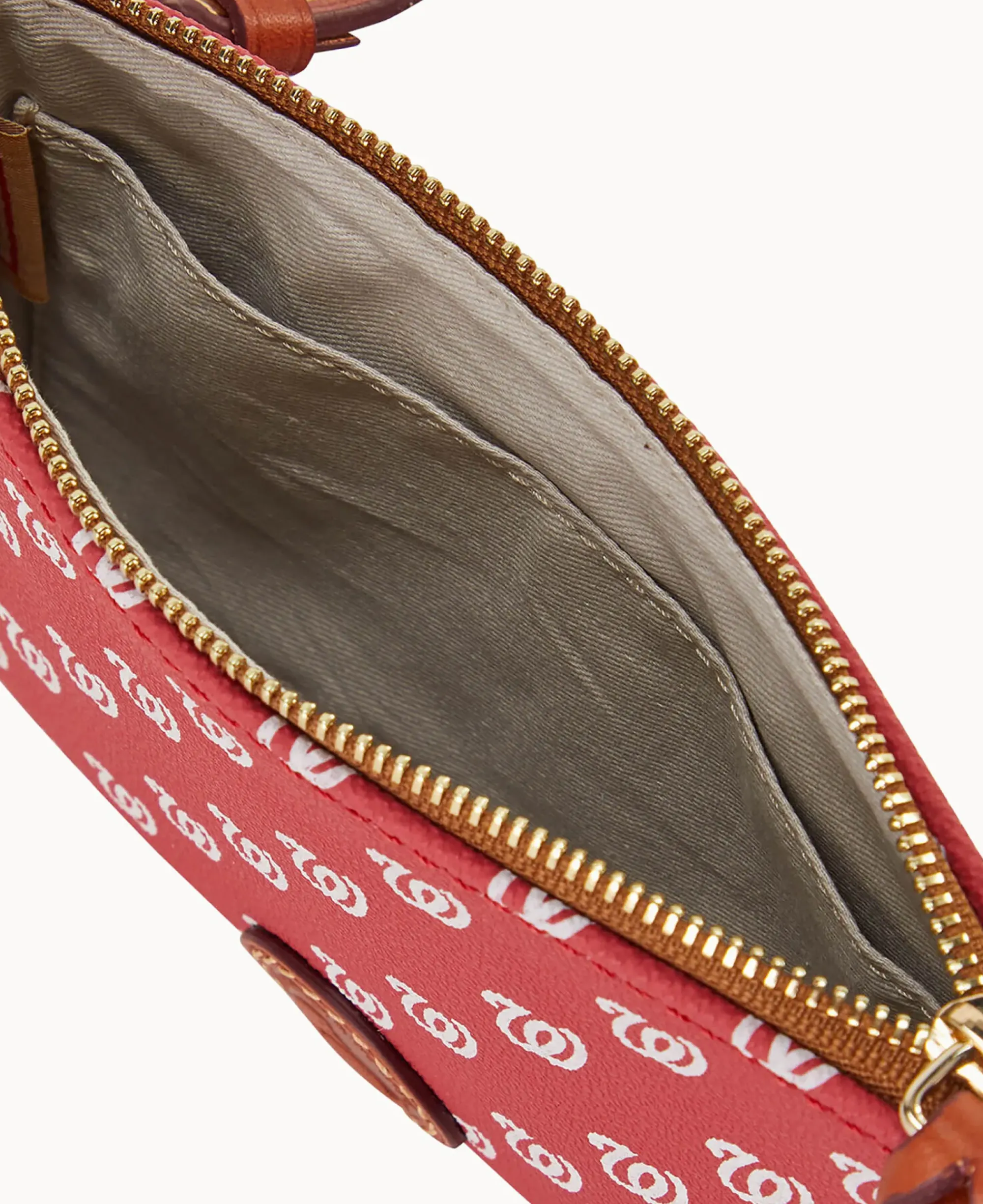 Dooney & Bourke Game Day Ready|Printed Fabric<MLB Top Zip Crossbody Nationals