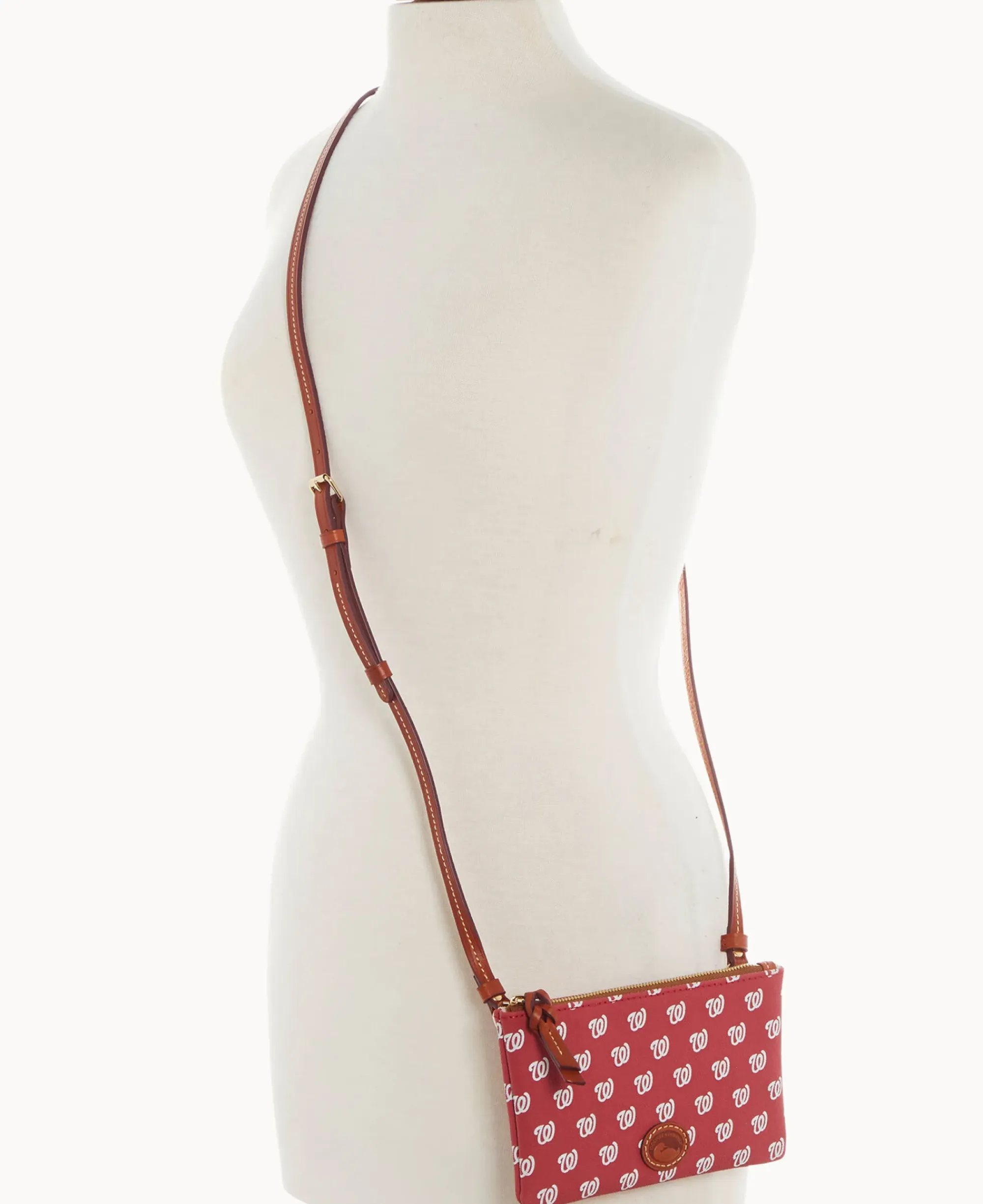 Dooney & Bourke Game Day Ready|Printed Fabric<MLB Top Zip Crossbody Nationals