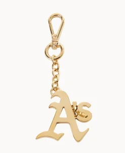 Dooney & Bourke MLB Pendant Key Chains|Key Keepers & Charms<MLB Pendant Key Chain Oakland Athletics