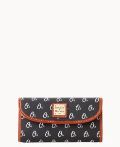 Dooney & Bourke Grab and Go|Clutches<MLB Continental Clutch ORIOLES