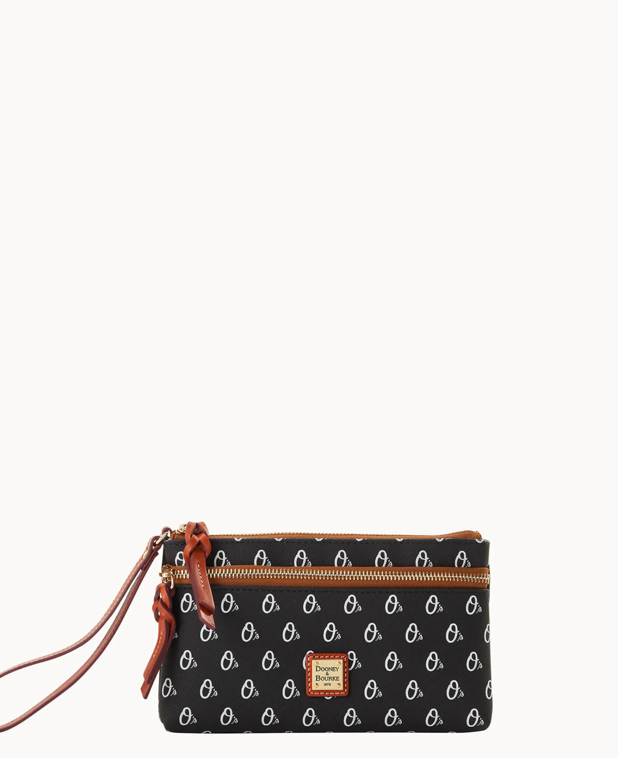 Dooney & Bourke Grab and Go|Wristlets<MLB Double Zip Wristlet Orioles