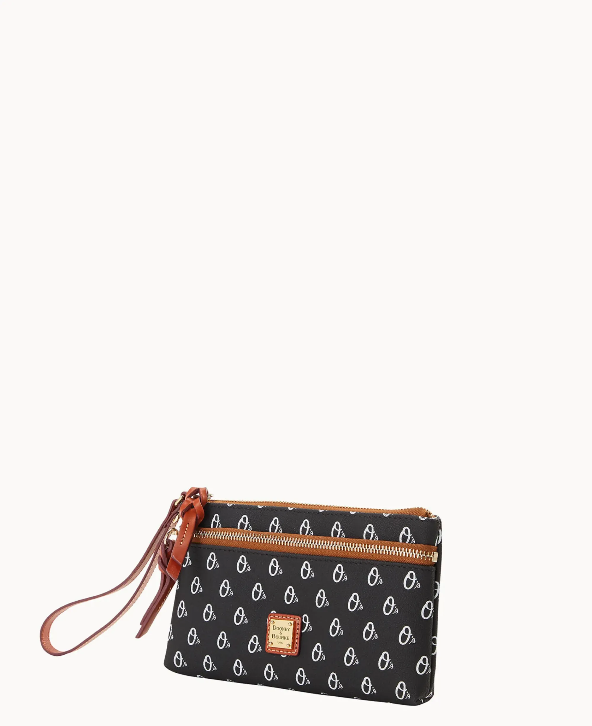 Dooney & Bourke Grab and Go|Wristlets<MLB Double Zip Wristlet Orioles