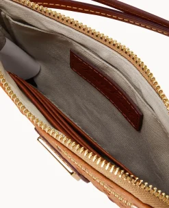 Dooney & Bourke Grab and Go|Wristlets<MLB Zip Around Wristlet Orioles
