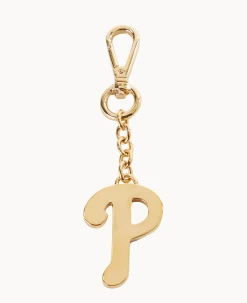 Dooney & Bourke MLB Pendant Key Chains|Key Keepers & Charms<MLB Philadelphia Phillies Pendant Key Chain Gold