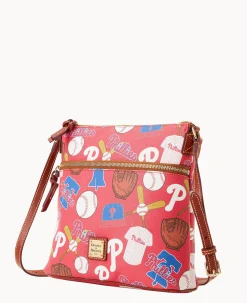 Dooney & Bourke Game Day Ready|Printed Fabric<MLB Crossbody Phillies