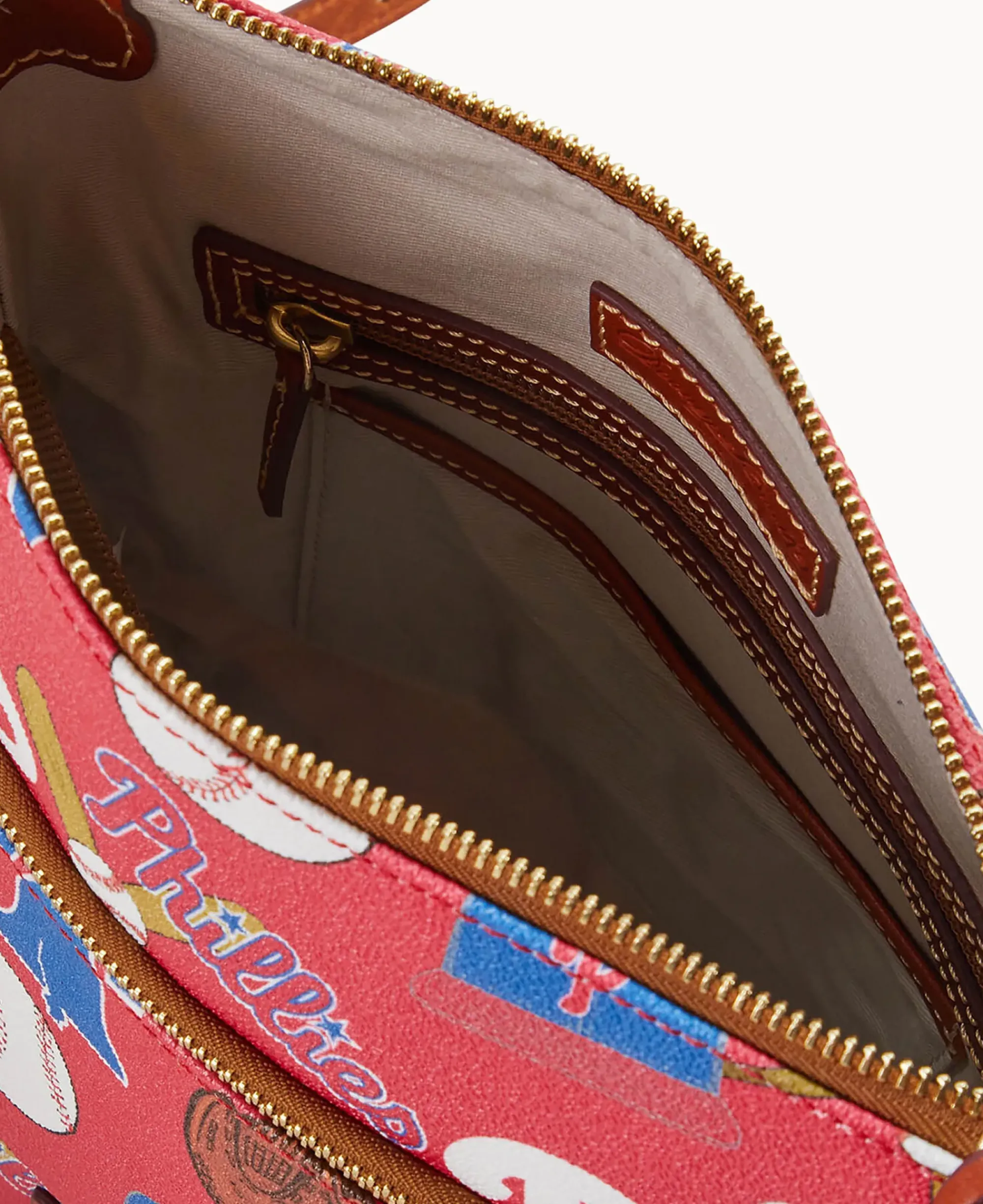 Dooney & Bourke Game Day Ready|Printed Fabric<MLB Crossbody Phillies