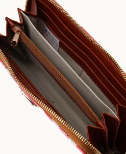 Dooney & Bourke Grab and Go|Wristlets<MLB Large Zip Around Wristlet Phillies