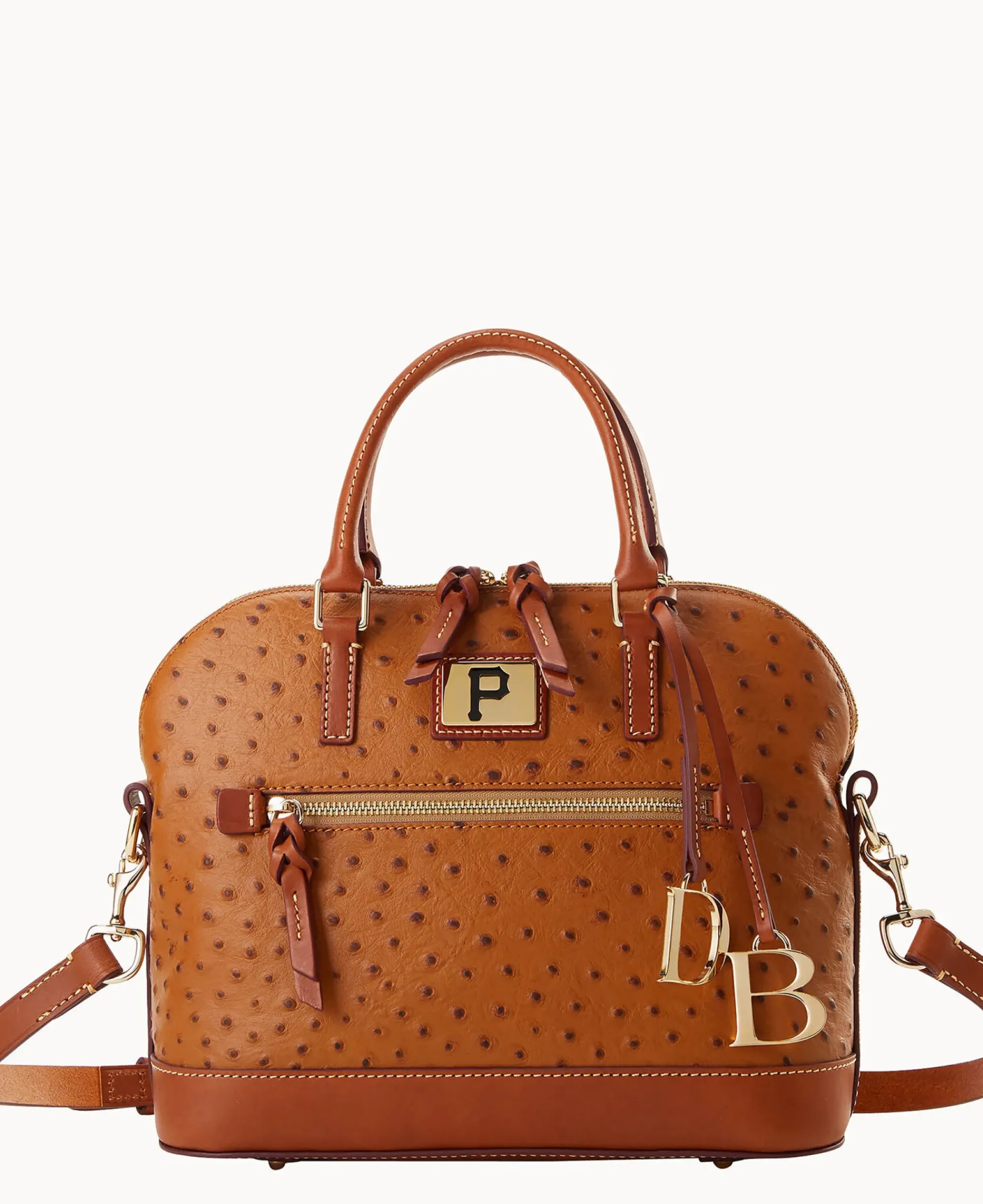 Dooney & Bourke Game Day Ready|Printed Fabric<MLB Domed Zip Satchel Pirates