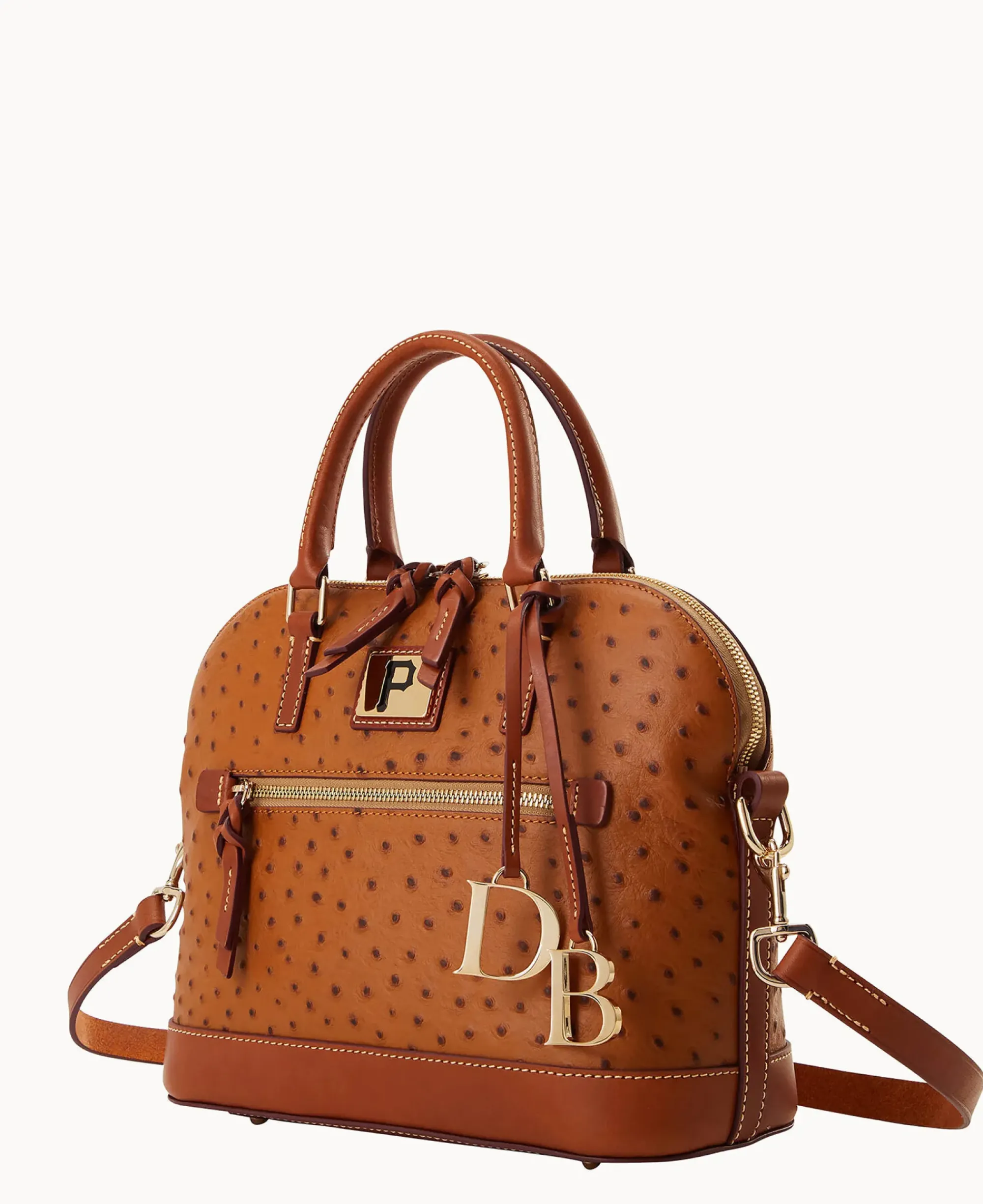 Dooney & Bourke Game Day Ready|Printed Fabric<MLB Domed Zip Satchel Pirates