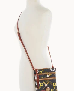 Dooney & Bourke Game Day Ready|Printed Fabric<MLB N S Triple Zip Crossbody Pirates