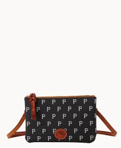 Dooney & Bourke Game Day Ready|Printed Fabric<MLB Top Zip Crossbody Pirates