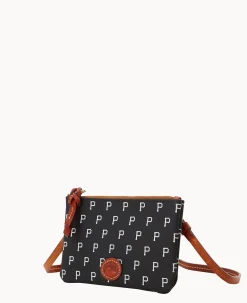 Dooney & Bourke Game Day Ready|Printed Fabric<MLB Top Zip Crossbody Pirates