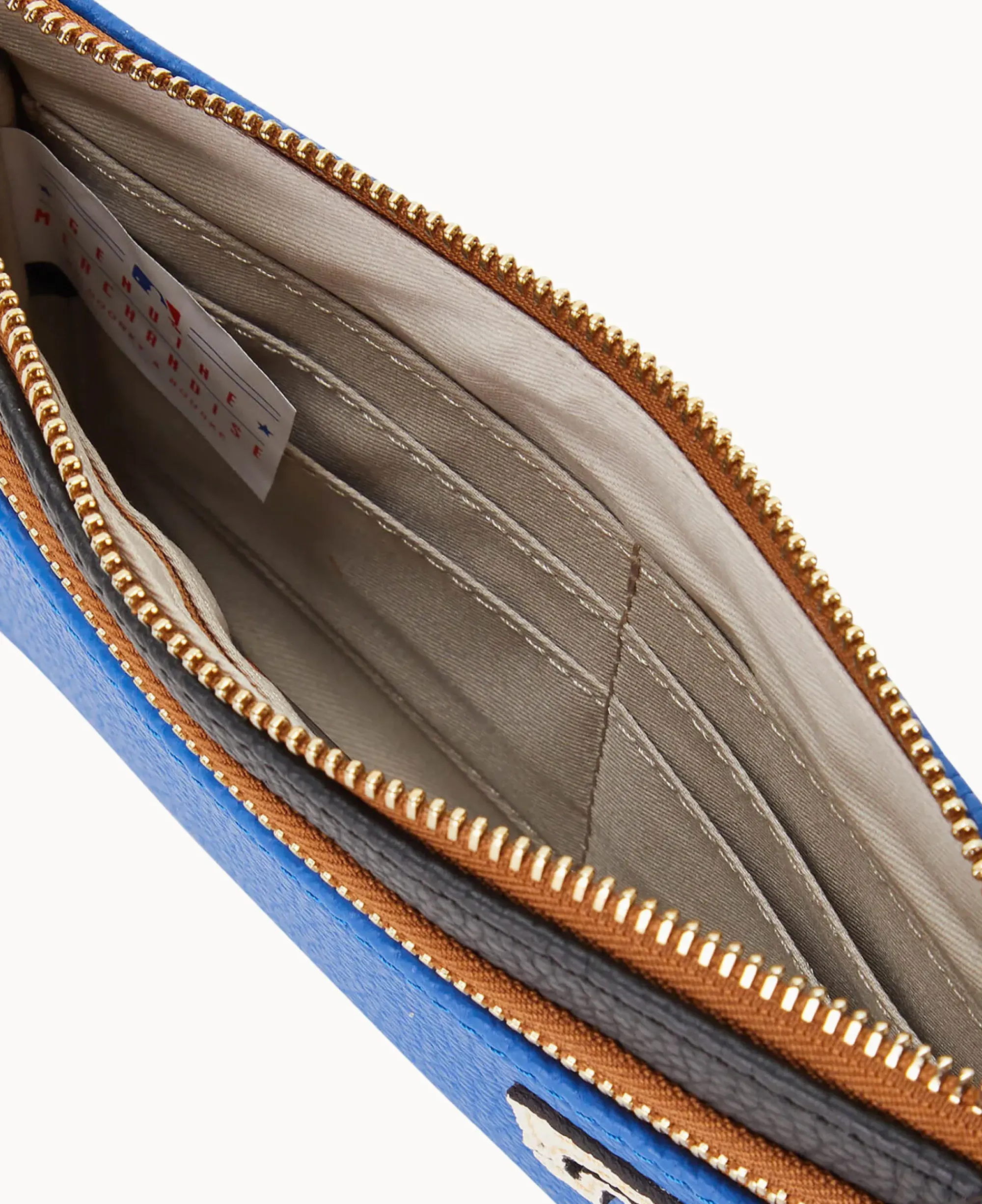 Dooney & Bourke Grab and Go|Wristlets<MLB Double Zip Wristlet Rangers