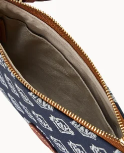 Dooney & Bourke Game Day Ready|Printed Fabric<MLB Top Zip Crossbody Rays