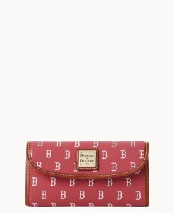 Dooney & Bourke Grab and Go|Clutches<MLB Continental Clutch RED SOX