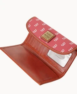Dooney & Bourke Grab and Go|Clutches<MLB Continental Clutch RED SOX
