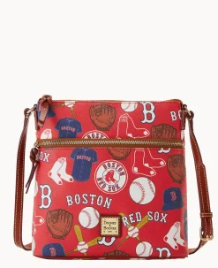 Dooney & Bourke Game Day Ready|Printed Fabric<MLB Crossbody Red Sox