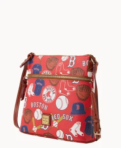 Dooney & Bourke Game Day Ready|Printed Fabric<MLB Crossbody Red Sox